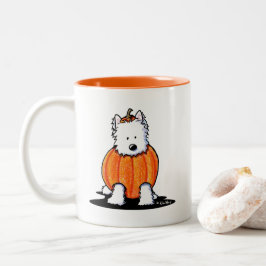 Taza Bicolor KiniArt Westie Punkin'