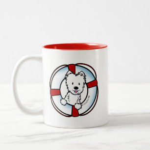 Taza Bicolor KiniArt Westie Rescue Mug