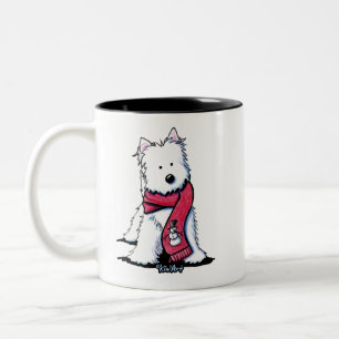 Taza Bicolor KiniArt Westie Tumbler de Acrílico