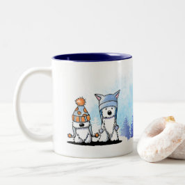 Taza Bicolor KiniArt Winter Westie Terriers