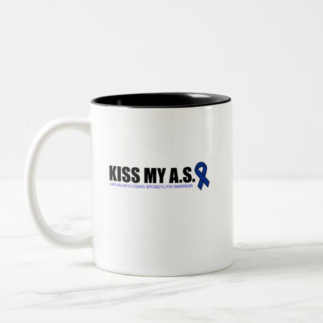 Taza Bicolor KissMyAS - regalos Ankylosing de la conciencia de (Izquierda)