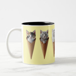 Taza Bicolor Kitty Cones