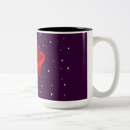 Taza Bicolor Kitty en el espacio