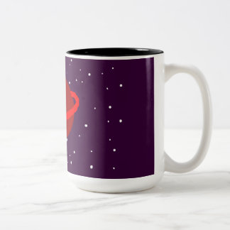 Taza Bicolor Kitty en el espacio