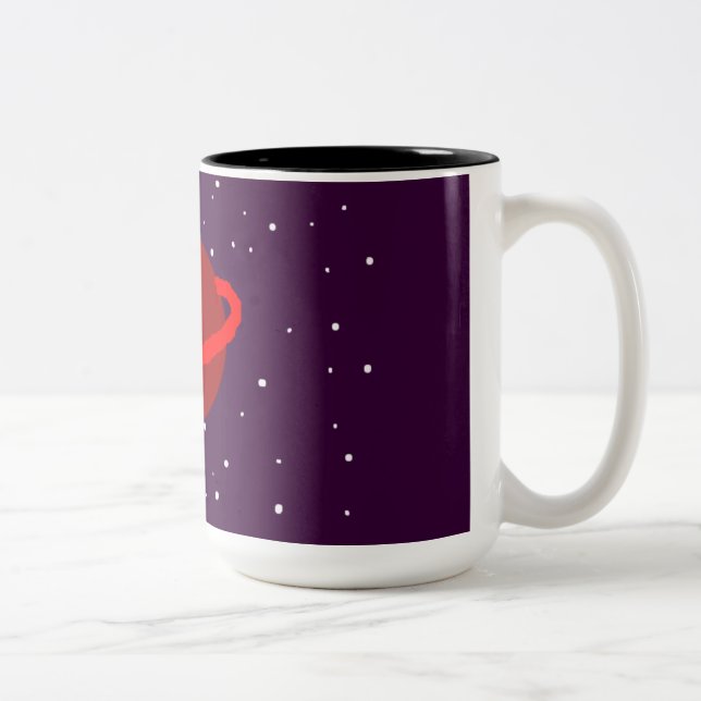 Taza Bicolor Kitty en el espacio (Derecha)