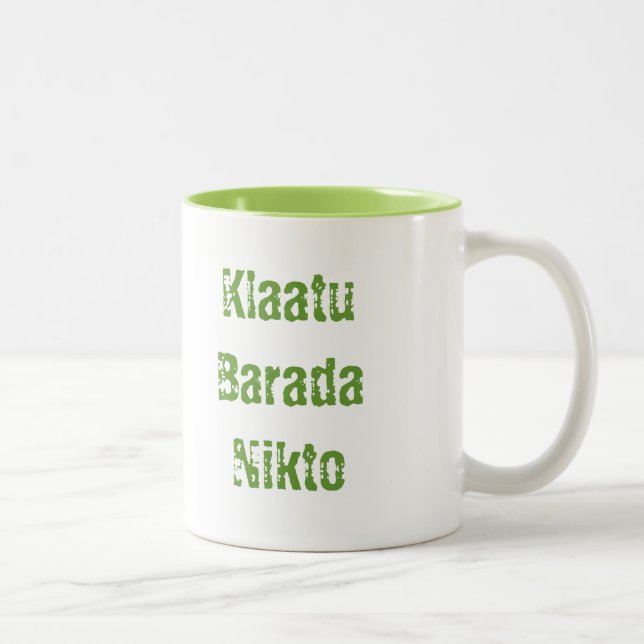 Taza Bicolor Klaatu Barada Nikto (Derecha)