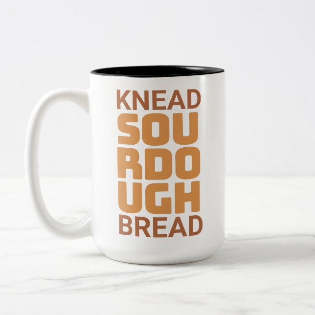 Taza Bicolor Knead Sourdough Bread Baker Bread (Izquierda)