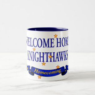 Taza Bicolor Knighthawks casero agradable
