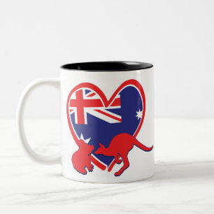 Taza Bicolor Koala canguro de Austrailia