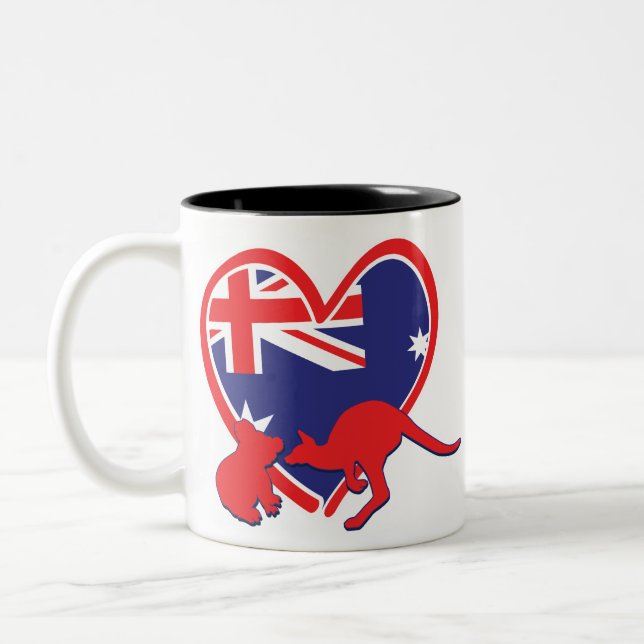 Taza Bicolor Koala canguro de Austrailia (Izquierda)