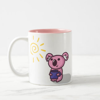 Taza Bicolor Koala de la sol - rosa