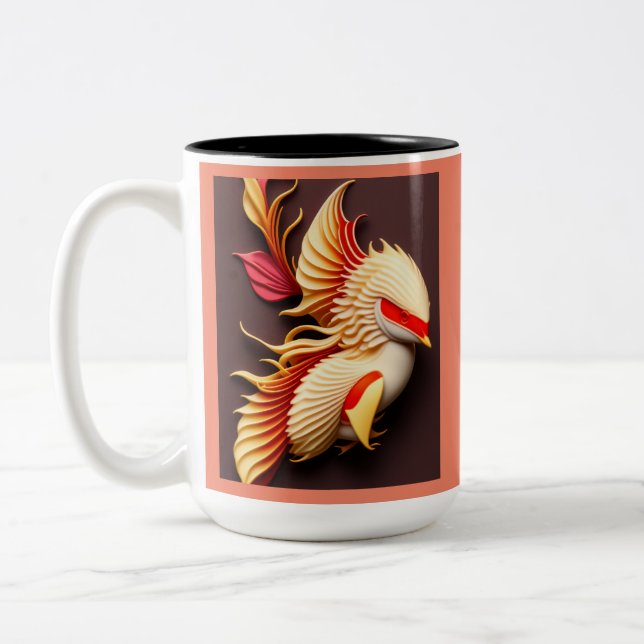 Taza Bicolor kohaku koi (Izquierda)