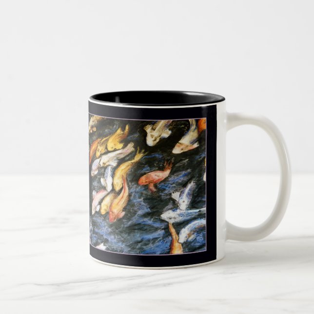 Taza Bicolor Koi Fish Painting Mug (Derecha)