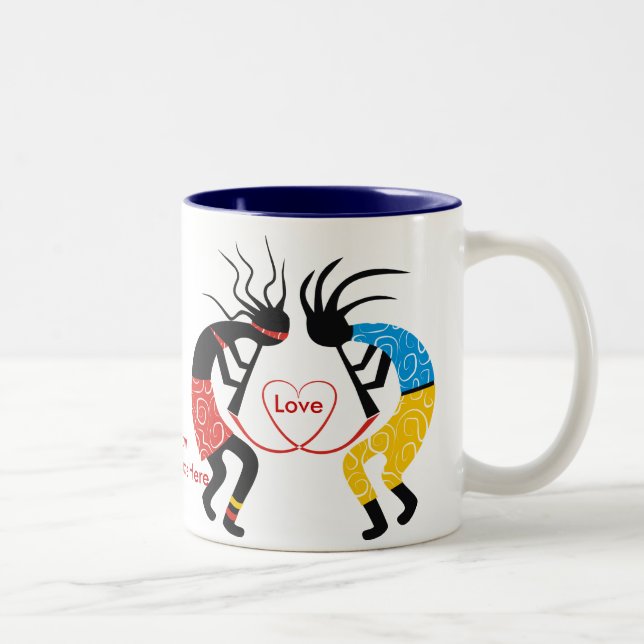 Taza Bicolor Kokopelli Love (Derecha)