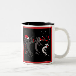 Taza Bicolor Kokopelli Navidades Mug