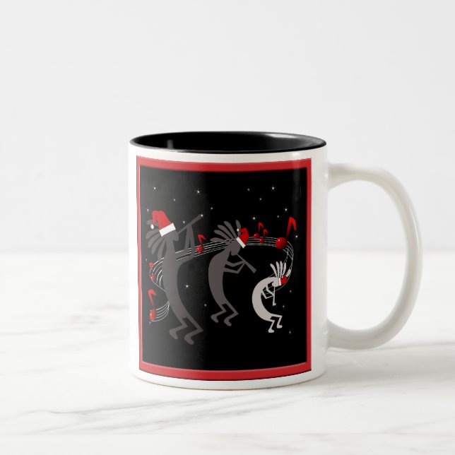 Taza Bicolor Kokopelli Navidades Mug (Derecha)