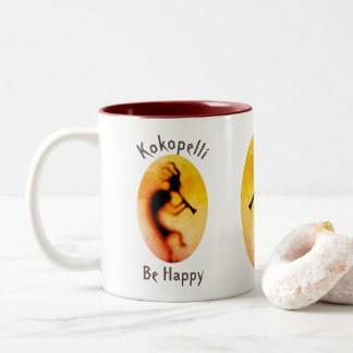 Taza Bicolor Kokopelli Sé Feliz Inspirador