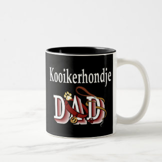Taza Bicolor Kooikerhondje Dad Mug