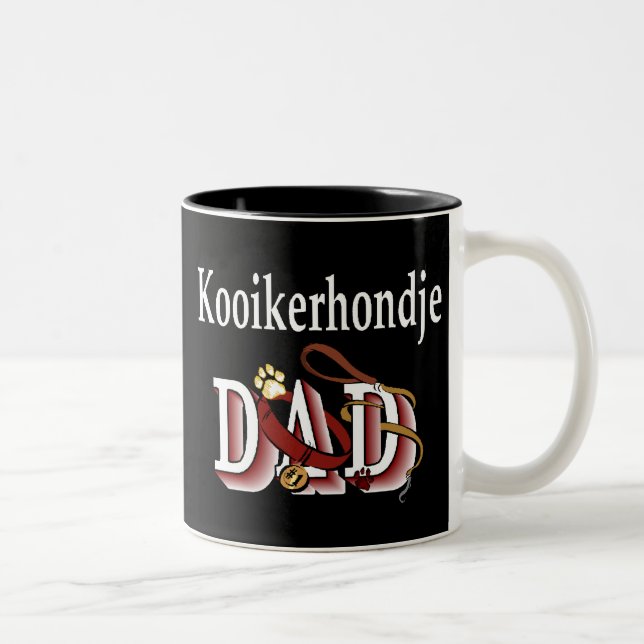 Taza Bicolor Kooikerhondje Dad Mug (Derecha)
