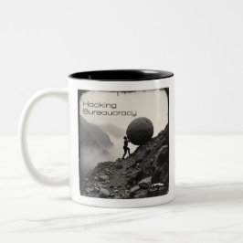 Taza Bicolor Kopidion - Obra artística del curso Hacking Bureau