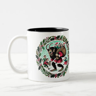 Taza Bicolor Krampus Navidad
