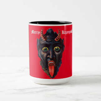Taza Bicolor Krampus Red Mug