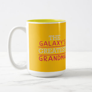 Taza Bicolor La Abuela Más Grandiosa de la Galaxia Amarilla y V