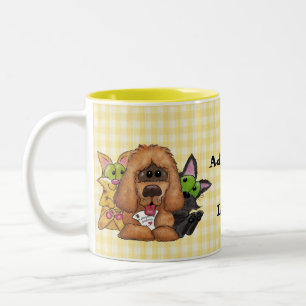 Taza Bicolor La adopción de Sassie-Mascota es amor