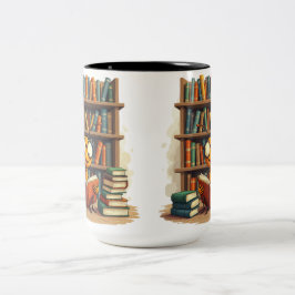 Taza Bicolor La alegría de los libros