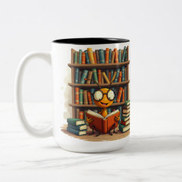 Taza Bicolor La alegría de los libros