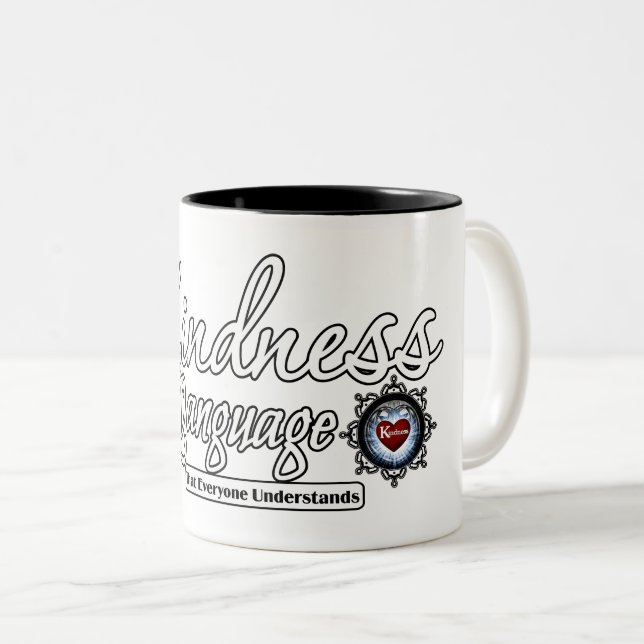 Taza Bicolor La amabilidad es el lenguaje (Anverso derecho)