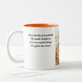 Taza Bicolor La amistad de los niños