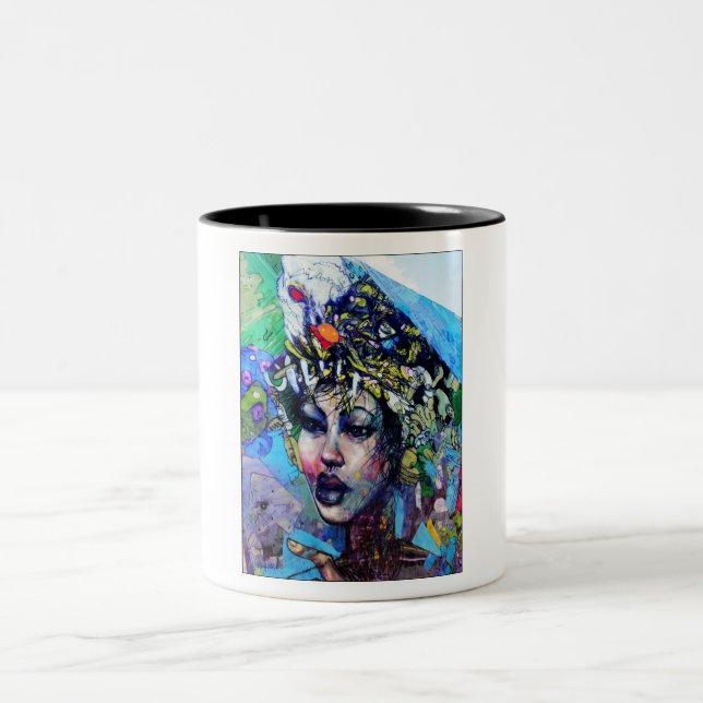 Taza Bicolor La Art Coffee Mug (Centro)