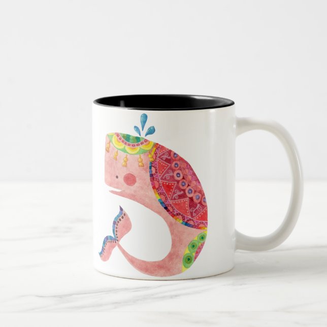 Taza Bicolor La ballena feliz (Derecha)