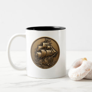 Taza Bicolor La barba negra del pirata