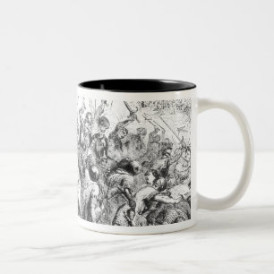 Taza Bicolor La batalla de Bannockburn en 1314
