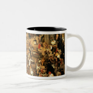 Taza Bicolor La batalla entre el carnaval y prestada