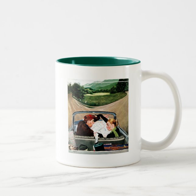Taza Bicolor La bifurcación en la carretera (Derecha)