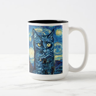 Taza Bicolor La bruja nocturna estrellada