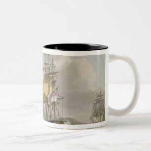 Taza Bicolor La captura de la isla de Banda, el 9 de agosto 181