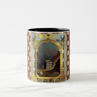 Taza Bicolor La carta masónica