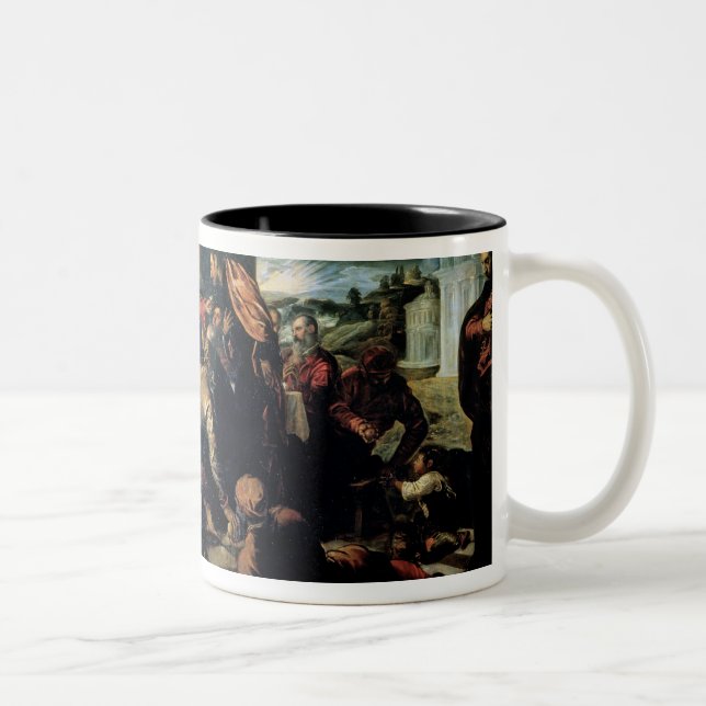 Taza Bicolor La cena en Emmaus (aceite en lona) (Derecha)