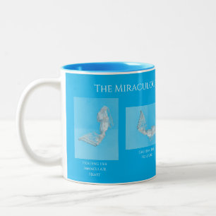 Taza Bicolor La Cinta Milagrosa De Nuestra Señora