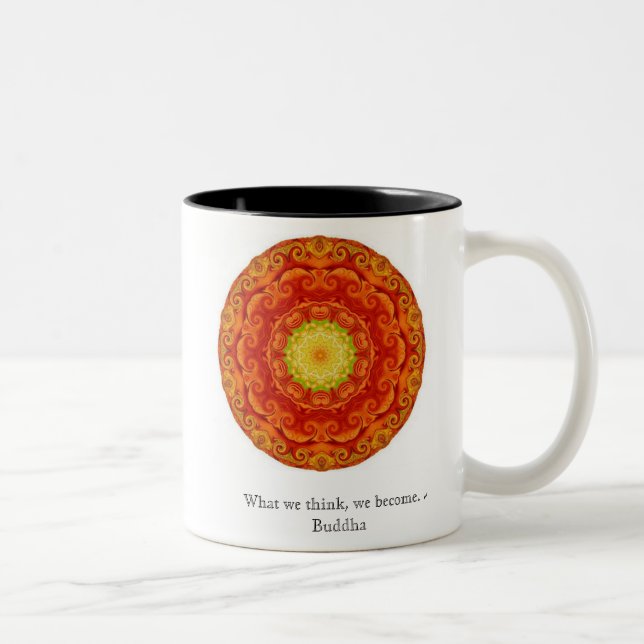 Taza Bicolor La cita de Buda inspira de motivación (Derecha)