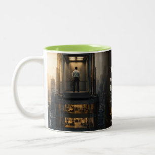 Taza Bicolor La cita del libro El Nuevo Piso