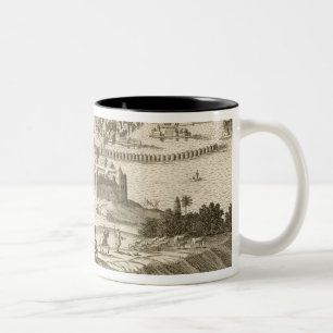Taza Bicolor La ciudad de México, 1723 (grabado)