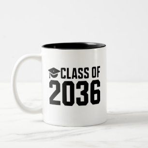 Taza Bicolor La clase 2036 crece conmigo de vuelta a la escuela