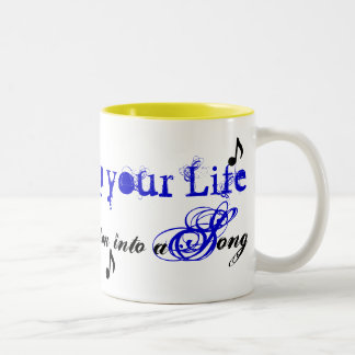 Taza Bicolor La Clef-Música-Nota, canta.