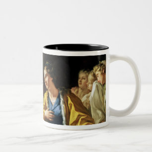 Taza Bicolor La clemencia de Alexander el grande