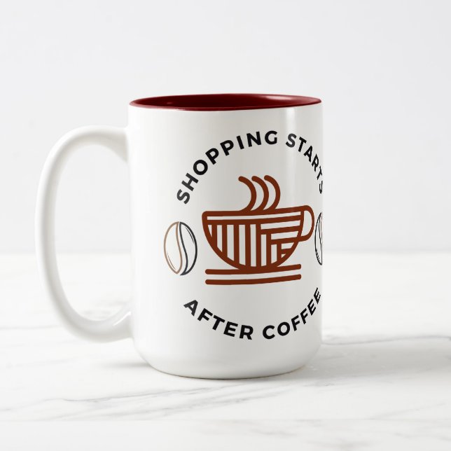 Taza Bicolor La compra comienza después de Coffee mug (Izquierda)